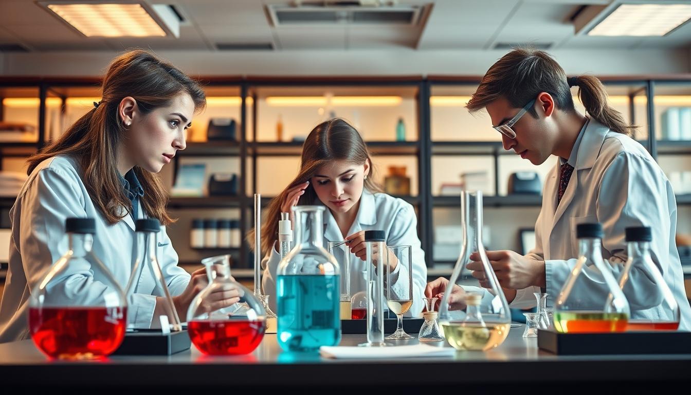 Student using learning strategies while studying