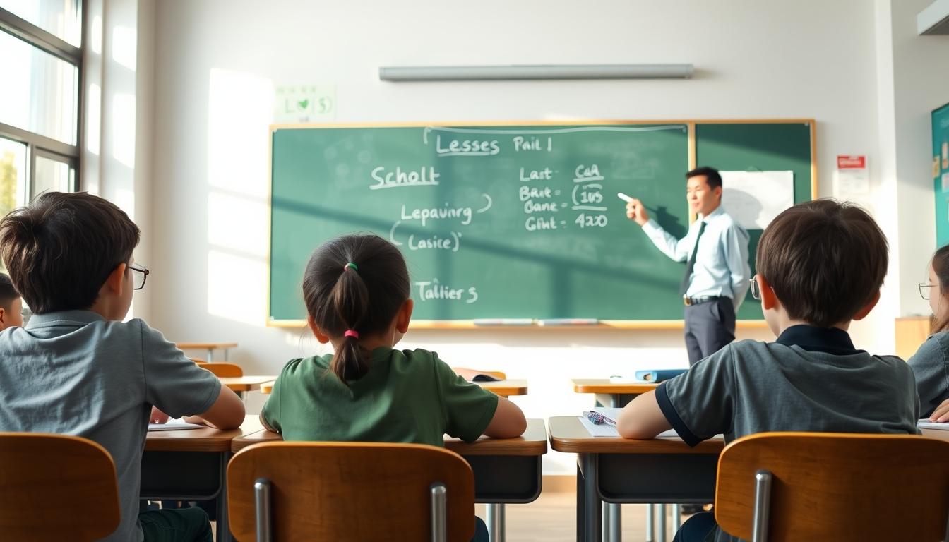 Structured study materials and learning resources on a desk