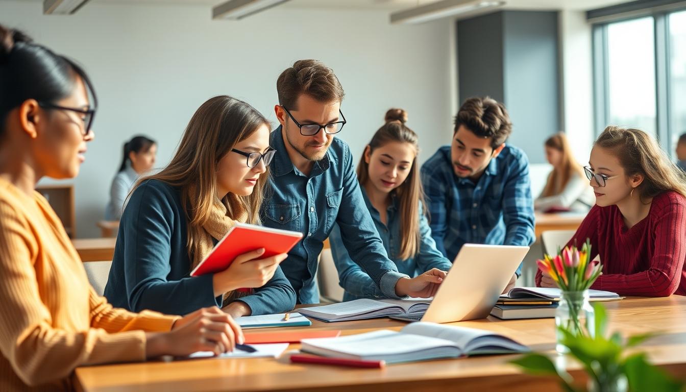 Student developing practical and academic skills